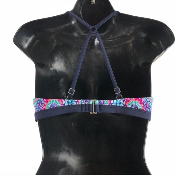 Athleta Bikini Top‎ Multicolored Print Size 32 B/C - Picture 3 of 9